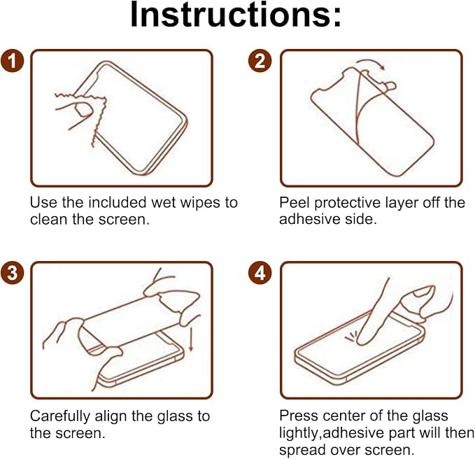 PEHAEL 3+3Pack for iPhone 13 Privacy Screen Protector - Image 8