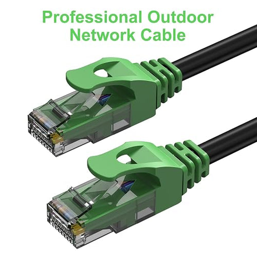 100FT Cat6 Outdoor Ethernet Cable, Heavy Duty Direct Burial, 24AWG CCA Patch - Image 2