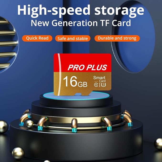 2 Pack Memory Card 16GB with Adapter, High Speed TF Card, UHS-I C10 A1 Memory - Image 4