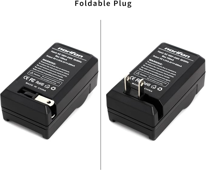Norifon LI-10B Wall Charger for Olympus Camedia C-470, C-7000 Zoom, C-770 Ultra - Image 2