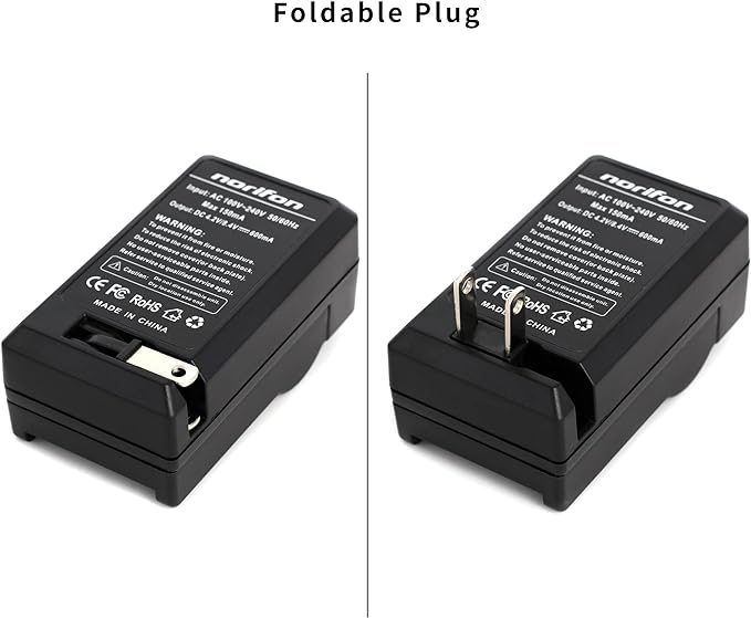 Norifon EN-EL20 Wall Charger for Nikon 1 AW1, 1 J1, 1 J2, 1 J3, 1 J4, 1 S1 - Image 2