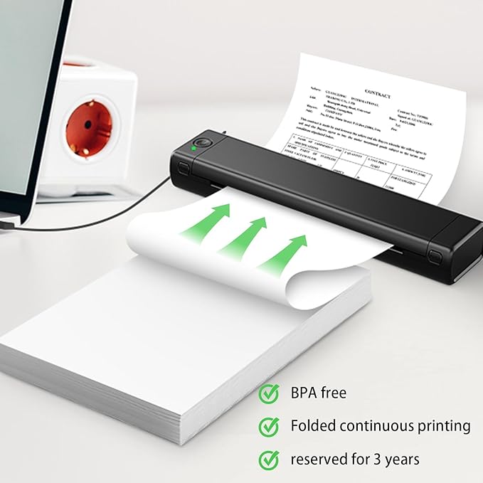 Thermal Printer Paper 8.5 x 11 Inch, 100 Sheets US Letter Size Thermal Paper - Image 4