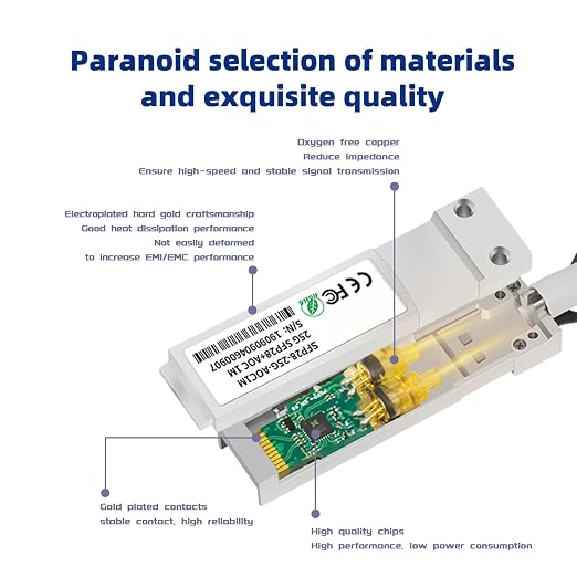 25G AOC Cable 15M/49FT OM3 MMF 25GbE SFP28 to SFP28 Active Optical Cable - Image 6