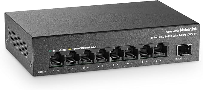 MokerLink 8 Port 2.5G Ethernet Switch by MokerLink