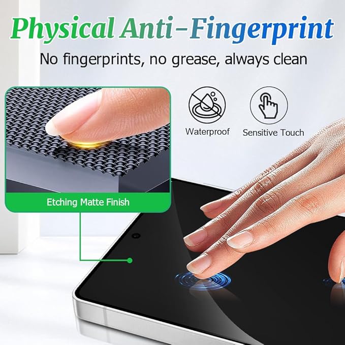2 Pack Galaxy S26 Anti spy Privacy Screen Protector, 9H Tempered Glass - Image 7