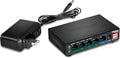TRENDnet 5-Port Gigabit PoE+ Switch, NDAA + TAA Compliant, Camera DIP Switch by TRENDnet