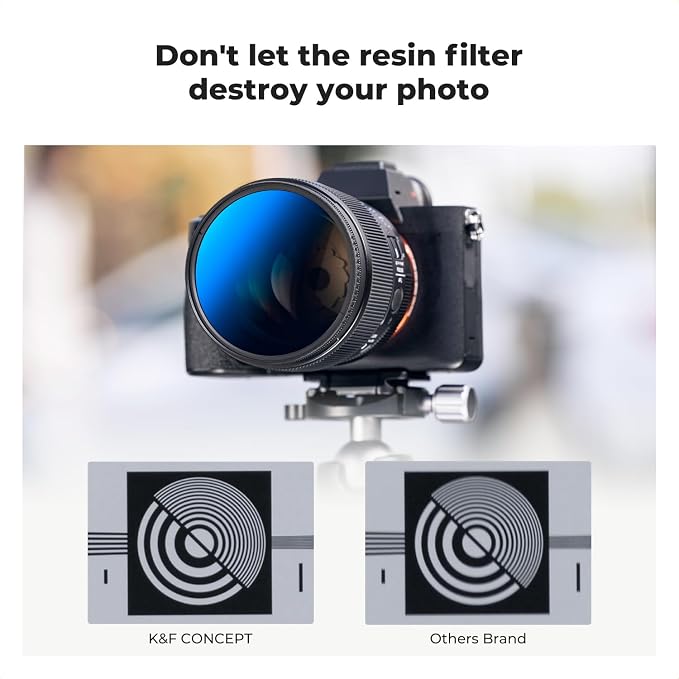 K&F Concept 58mm UV/CPL/ND Lens Filter Kit-18 Multi-Layer Coatings, UV Filter + - Image 7
