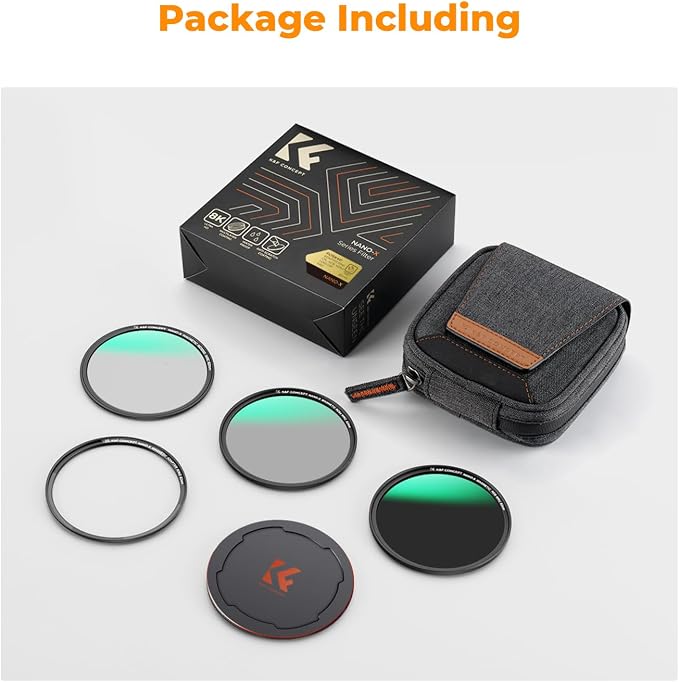 K&F CONCEPT 77mm Magnetic CPL+ND8+ND64+Magnetic Basic Ring+Lens Cap Camera Lens - Image 7