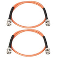 MOOKEERF RG142 BNC Male to BNC Male Coaxial Cable 2FT 2PCS 50 ohm Ultra Low Loss by MOOKEERF