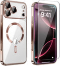 Magnetic Glossy Case for iPhone 17 Pro, iPhone 17Pro Phone Case Slim Clear by Unknown