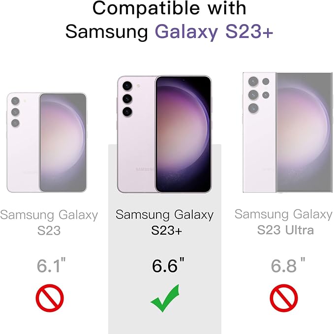 JETech Screen Protector for Samsung Galaxy S23+ / S23 Plus 5G 6.6-Inch - Image 3