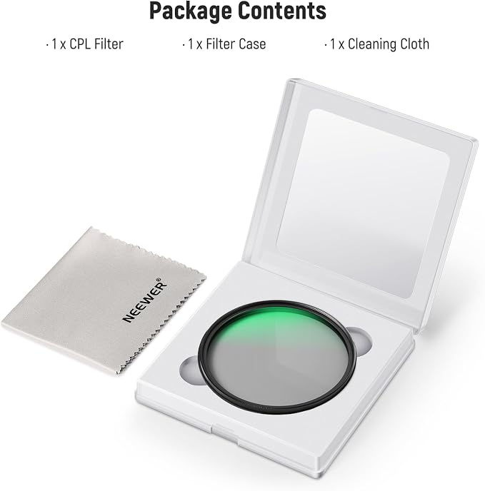 NEEWER 77mm Polarizer Filter, 24 Layer Multi Resistant Nano Coated MC CPL - Image 8
