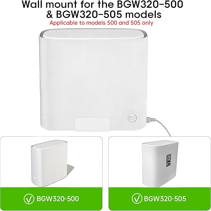 Metal Wall Mount for AT&T Fiber BGW320+Power Bricks Mount Holder Kit, Designed - Image 6