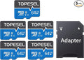 TOPESEL 64GB Micro SD Card 5Pack Micro SDXC Memory Card UHS-I, High Speed Flash by TOPESEL