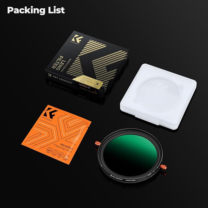 K&F CONCEPT 49mm Variable Fader ND2-ND32 ND Filter and CPL Circular Polarizing - Image 7