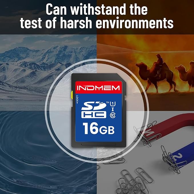 16GB SD Card, C10 SDHC UHS-I Memory Cards U1 Class 10 High-Speed Full 4K HD - Image 6