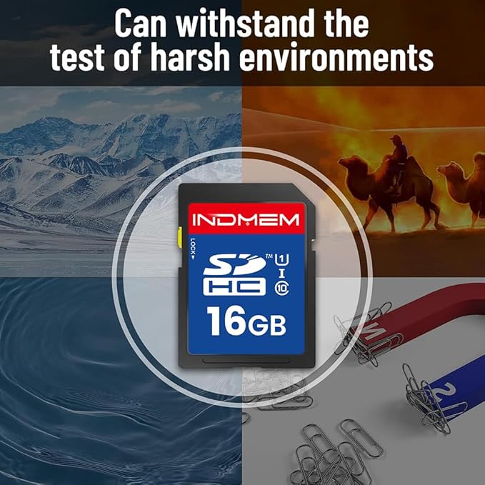 16GB SD Card, C10 SDHC UHS-I Memory Cards U1 Class 10 High-Speed Full 4K HD - Image 7