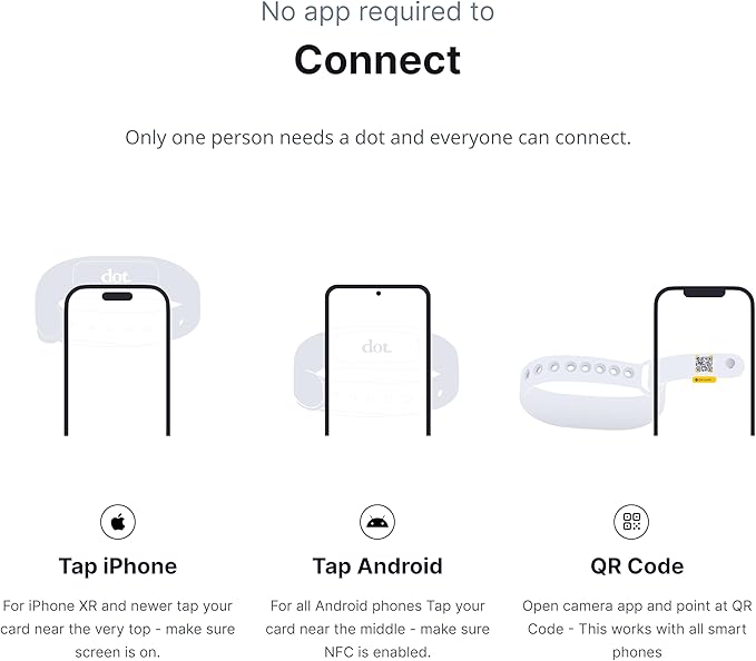 dot. Band - Digital Business Card Wristband - Tap Compatible - Image 2
