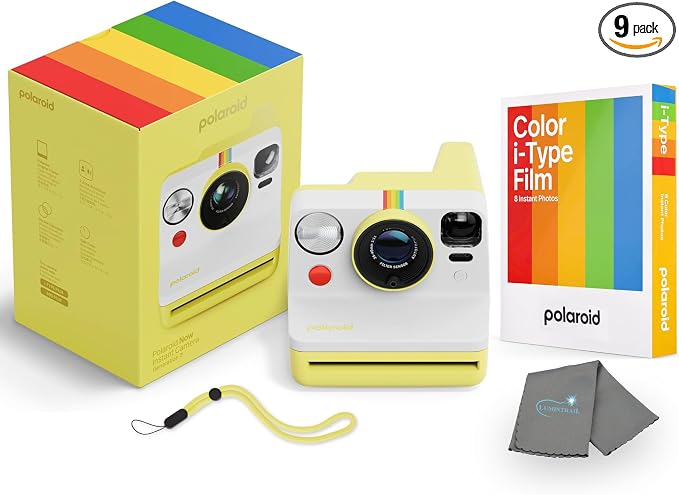 Polaroid Now 3rd Generation i-Type Instant Camera + 8 i-Type Color Film Bundle by Polaroid