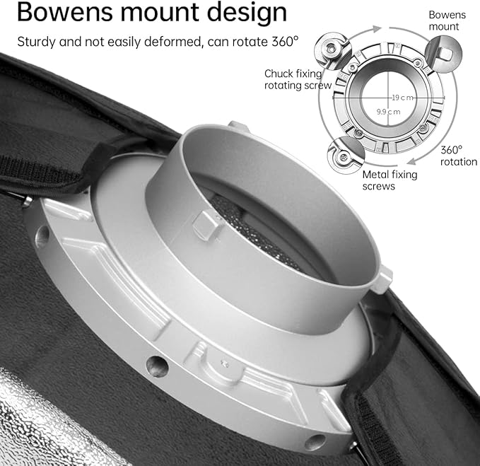 Godox FW80x120CM/ 32"x47" Bowens Mount Strip Honeycomb Grid Softbox, Portable - Image 4