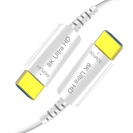 8K Fiber Optic HDMI Cable 23 FT, 8K@60Hz 4K@240Hz, Thin Extra Long HDMI Cable by DGHUMEN