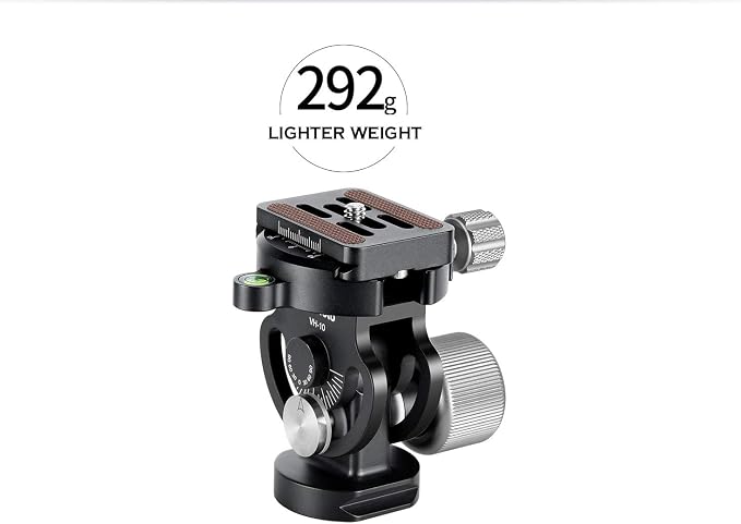 Leofoto MP-284C+VH-10S Monopod and Tilt Head Set, Carbon Fiber, VH-10S Monopod - Image 8