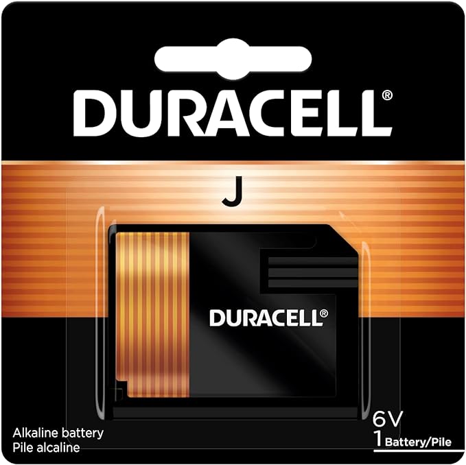 Duracell J 6V Alkaline Battery, J 6 Volt Alkaline Battery, Long-Lasting by Duracell