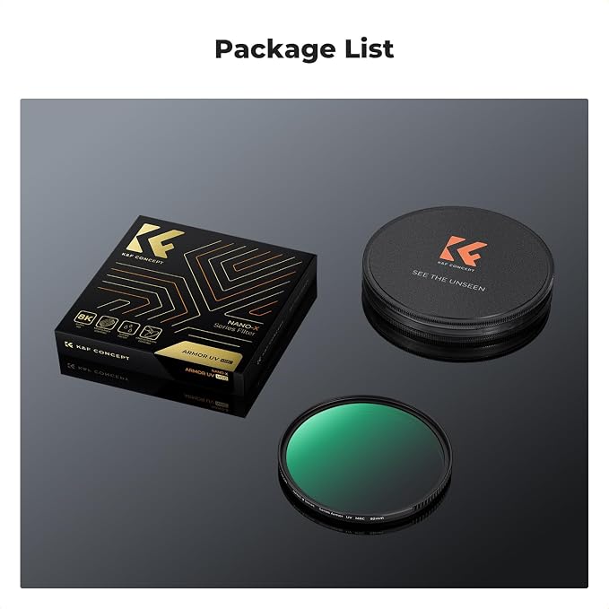 K&F CONCEPT 37mm Explosive-Proof MCUV Lens Protection Filter 28 Multi-Layer - Image 7