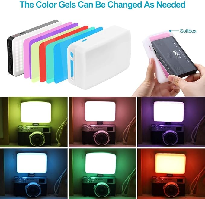 VIJIM VL120 LED Video Light on Camera, 6 Color Filters Mini Rechargeable LED - Image 3