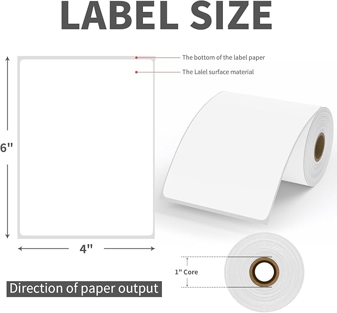 9527 Product 4x6 Blank Direct Thermal Shipping Labels - Image 2