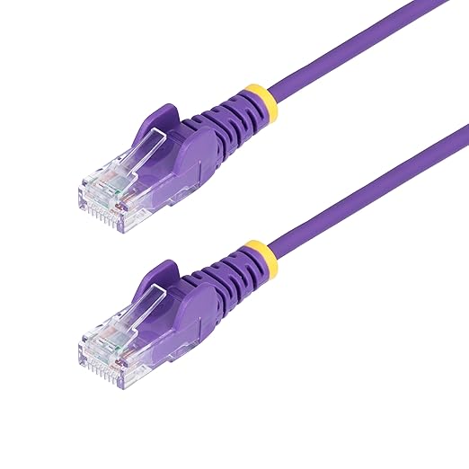 StarTech.com 3ft Purple Slim CAT6 Ethernet Cable, Snagless RJ45, 28AWG Pure by StarTech