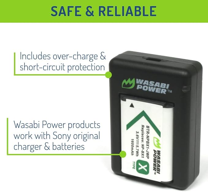 Wasabi Power NP-BX1 Battery and Dual USB Charger - Image 4
