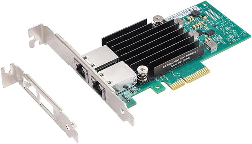 10Gb PCIe Network Card with Intel X550-T2 Chip, 10GBe Dual RJ45 Network Adapter by XikeStor