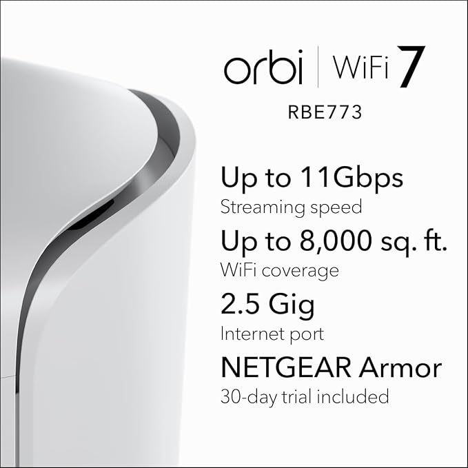 NETGEAR Orbi Tri-Band WiFi 7 Mesh Network System - Image 2
