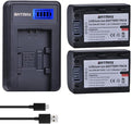 Batmax 2Packs NP-FH50 Battery + LCD USB Charger by Batmax