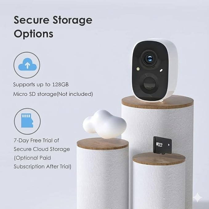 GMK Solar Security Cameras Wireless Outdoor, - Image 7