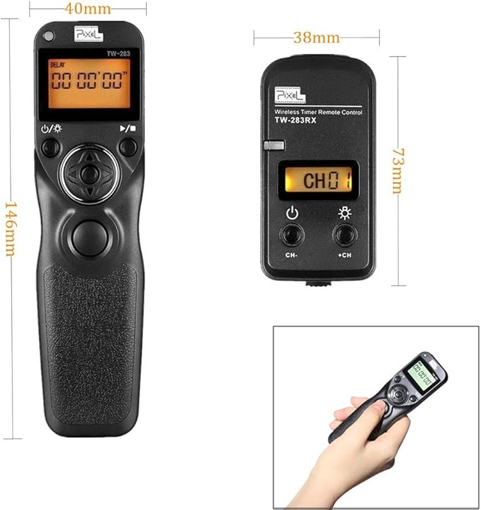 Pixel TW283-UC1 Wireless Remote Trigger Wireless Trigger Wire Trigger Timer - Image 8