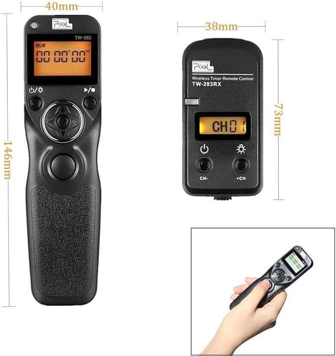 Pixel Remote Shutter Intervalometer TW283-E3 LCD Multi-Function Shutter Remote - Image 3