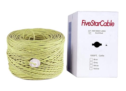 Cat5E 1000 Ft. UTP 24AWG CCA Twisted Pair Networking IP Ethernet Security - Image 4