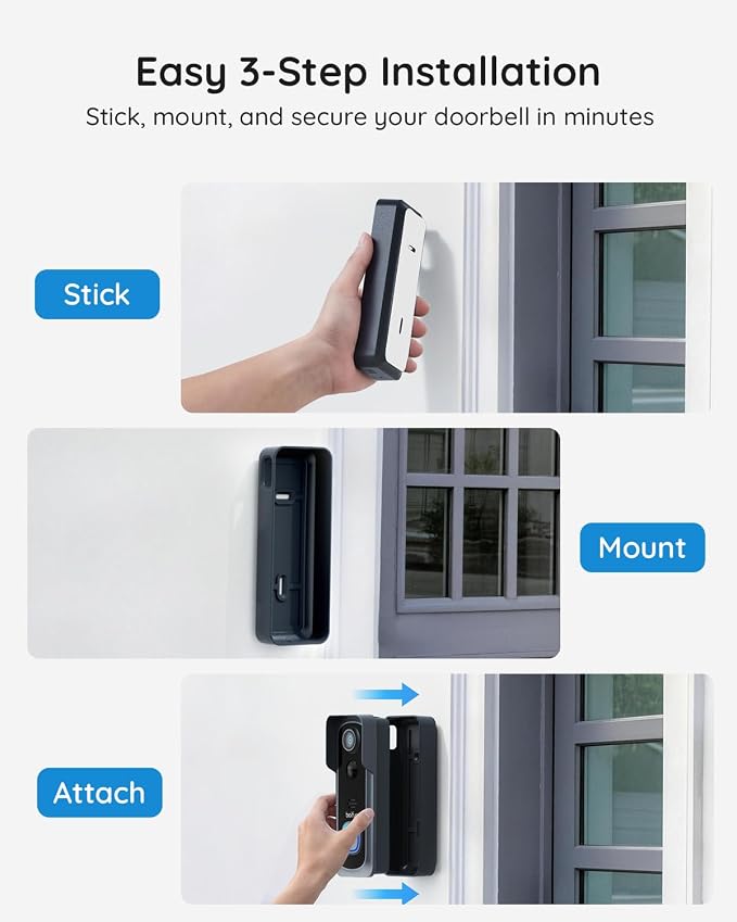 BOIFUN 5MP Video Doorbell Camera Wireless – Sharper Than 2K, No Subscription - Image 8