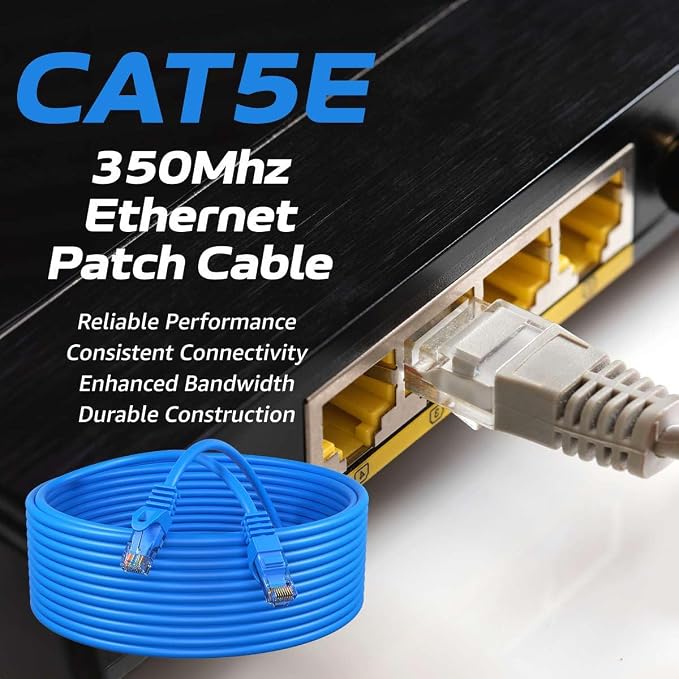 Cables Direct Online Cat5e 7FT Network Ethernet Patch Cable, 350Mhz Internet - Image 2