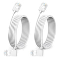 Ultra Slim 90° Degree Cat 6A Ethernet Cable Left Angled 3.3 Feet 2Pack by DUTEVOLNS