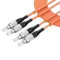 FC/UPC to FC/UPC Fiber Patch Cable, 1.5M/4.9FT OM1 Multimode Duplex 62.5/125µm by lidkew