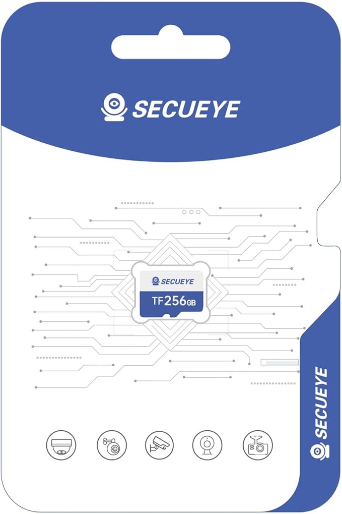 256GB TF Memory Card Class 10 FAT32 High Speed Reading/Writing by SECUEYE