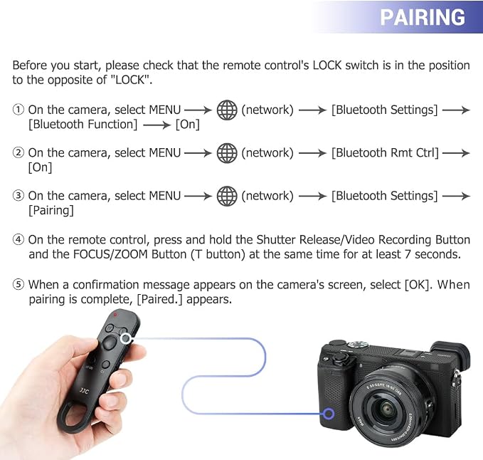 JJC RMT-P1BT Bluetooth Wireless Remote Control Commander - Image 5
