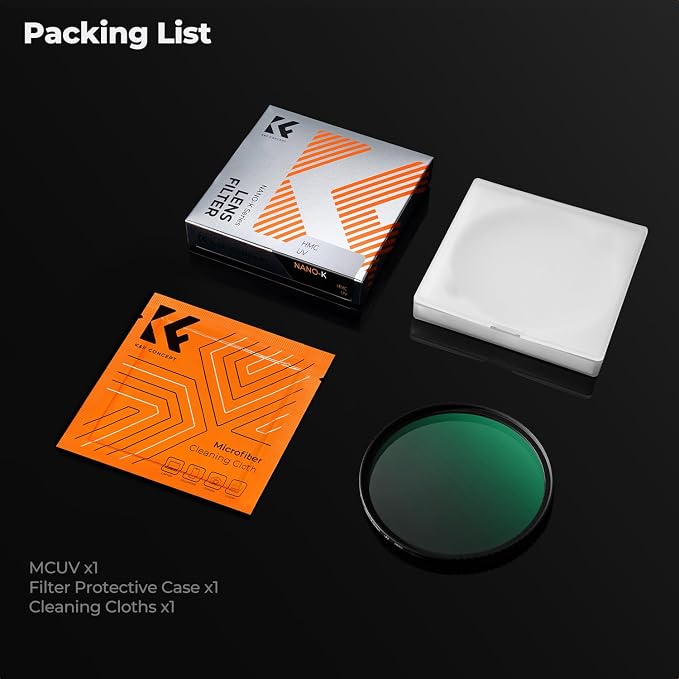 K&F CONCEPT 82mm MCUV Lens Protection Filter 18 Multi-Coated Camera Lens UV - Image 8