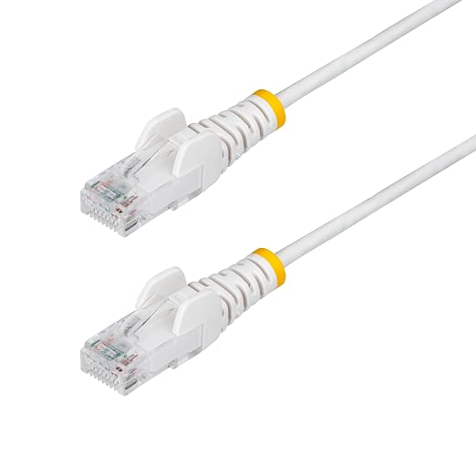 StarTech.com 15ft White Slim CAT6 Ethernet Cable, Snagless RJ45, 28AWG Pure by StarTech