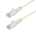 StarTech.com 7ft White Slim CAT6 Ethernet Cable, Snagless RJ45, 28AWG Pure Bare by StarTech