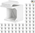 50-Pack Blank Keystone Jack Insert by Togconn