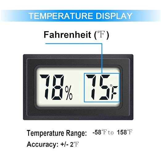 JEDEW 4 Pack Mini Digital Hygrometer Thermometer Gauge, Indoor Outdoor - Image 3